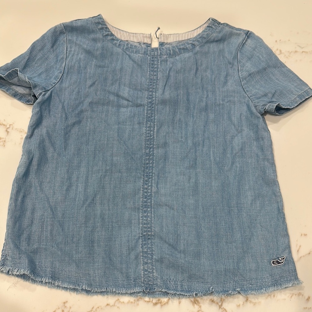 Vineyard Vines girls Blue Denim Shirt